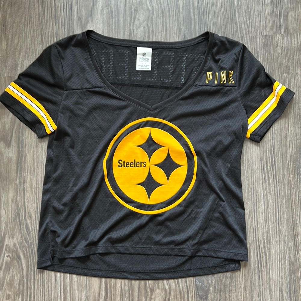 PINK Steelers jersey top size small